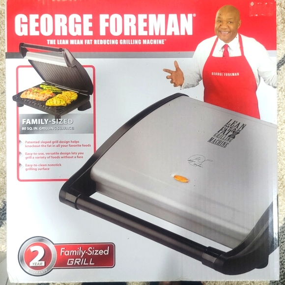 George Foreman family-sized indoor grill - Picture 1 of 2